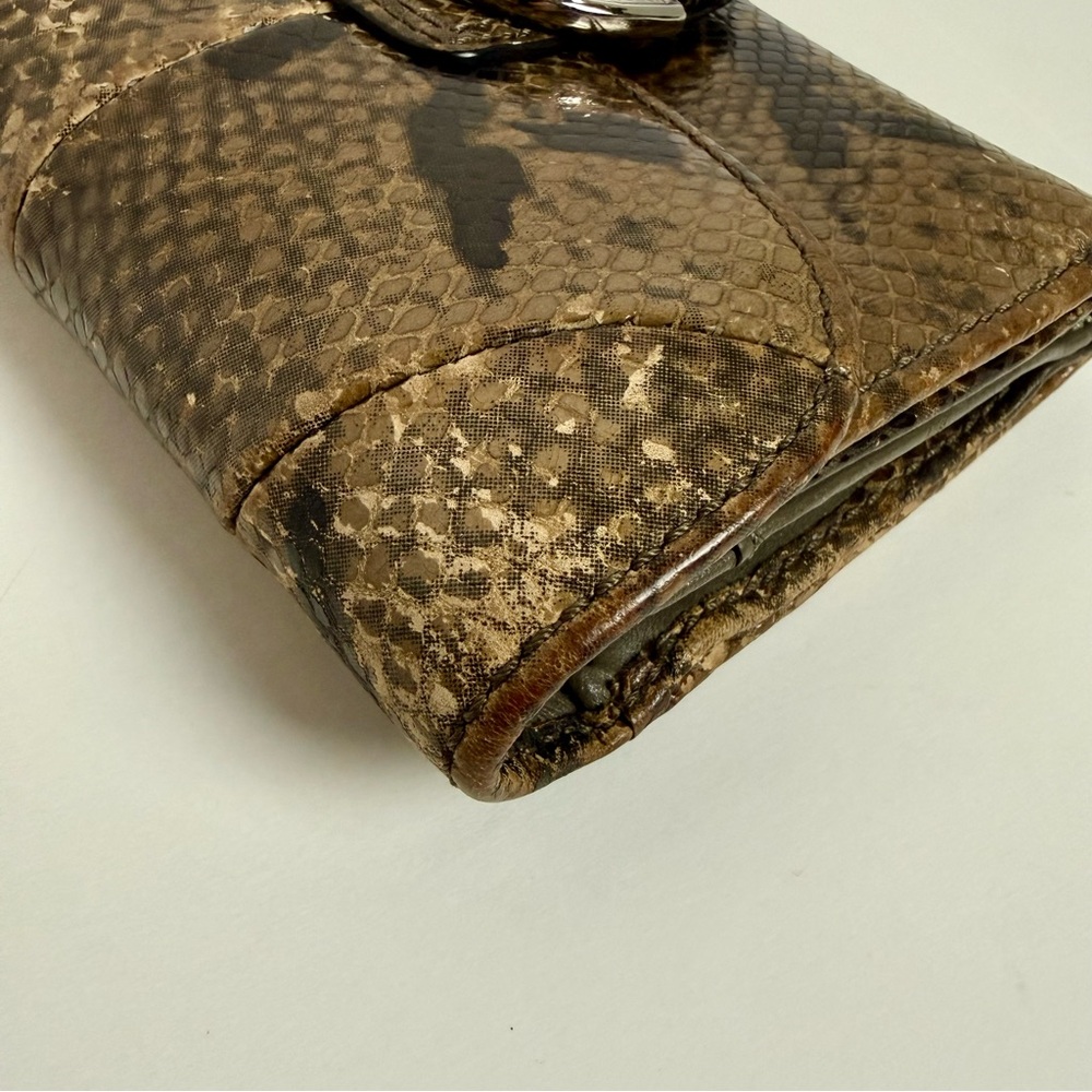 Coach Soho Python Embossed Snakeskin Leather Wallet - Picture 6 of 13